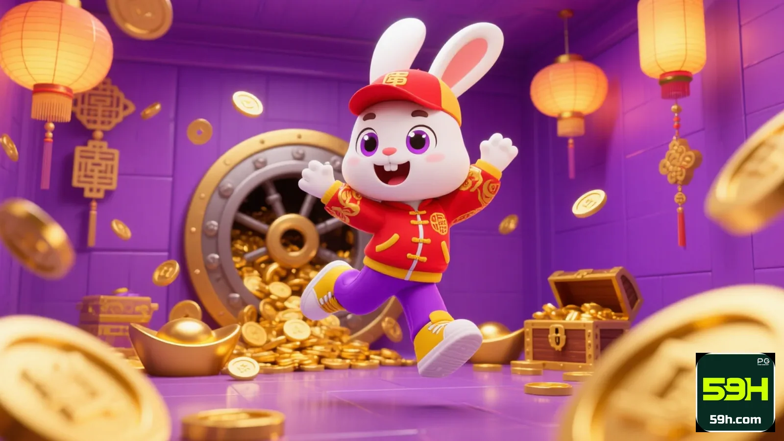 Imagem mostrando um jogador acessando sua conta no cassino 59h com confiança e entusiasmo. - 59h